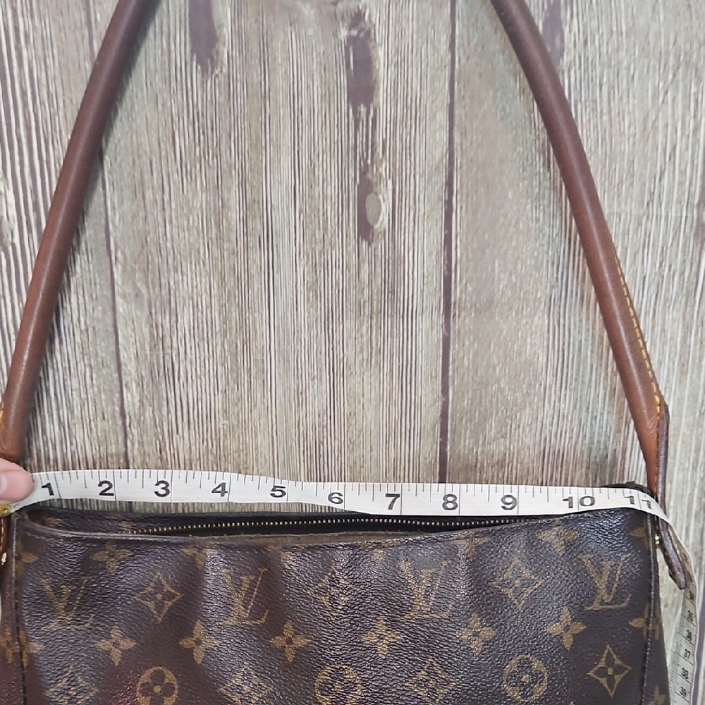 LOUIS VUITTON Looping Monogram Shoulder Bag Brown - Picture 15 of 16